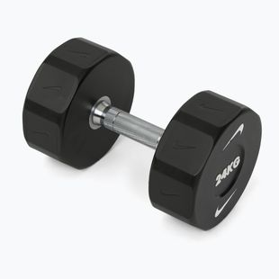 Chrómová činka Nike Strength Pro Urethane Dumbbell 24 kg black/white