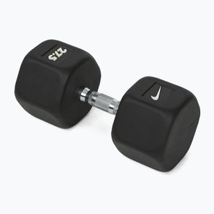 Pogumovaná činka Nike Strength Hex Dumbbell 27,5 kg black/white