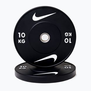 Bumpery Nike Strength Rubber Bumper Plates 10 kg black/white