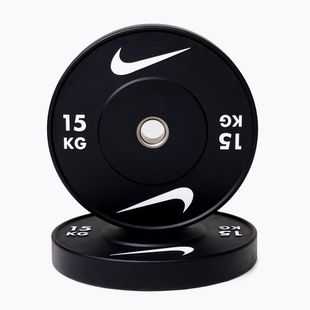 Bumpery Nike Strength Rubber Bumper Plates 15 kg black/white