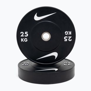 Bumpery Nike Strength Rubber Bumper Plates 25 kg black/white