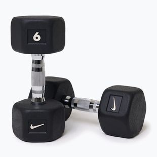 Činky Nike Strength Hex Dumbbell 2 x 6 kg black/white