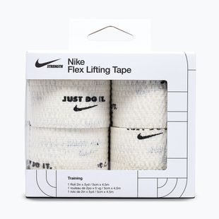 Kohezívny elastický obväz Nike Strenght Flex Lifting Tape white/black