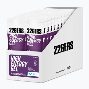 Sada energetických gélov 226ERS High Energy BCAA 24 ks x 76 g čierna ríbezľa