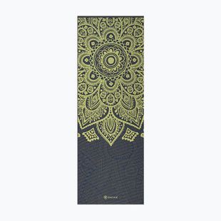 Jógová podložka Gaiam Premium Sundial Layers 6 mm black/navy/yellow