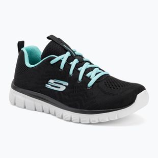Dámska tréningová obuv SKECHERS Graceful Get Connected black/turquoise