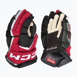 Hokejové rukavice CCM JetSpeed FT6 Pro SR black/red/white