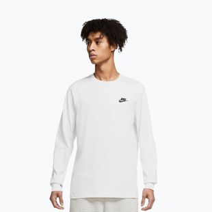 Pánske tričko longsleeve Nike Sportswear Club white/black