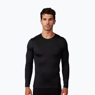 Pánske cyklistické tričko longsleeve Fox Racing Tecbase black