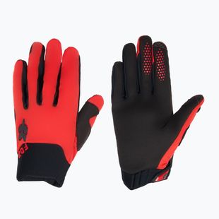 Pánske cyklistické rukavice Fox Racing Defend Wind Offroad fluorescent red