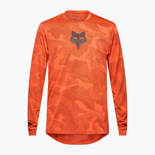 Pánske cyklistické tričko s dlhým rukávom Fox Racing Ranger Tru Dri blood orange