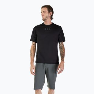 Pánsky cyklistický dres Fox Racing Ranger Wordmark black