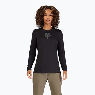 Dámske cyklistické tričko s dlhým rukávom Fox Racing Ranger Fox Head W black