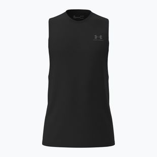 Pánske tréningové tričko Under Armour Left Chest Cut Off Tank black/black