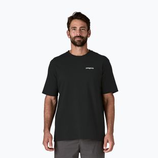 Pánske trekingové tričko Patagonia P-6 Logo Responsibili-Tee black