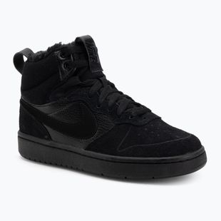 Detské topánky Nike Court Borough Mid 2 black/black/black