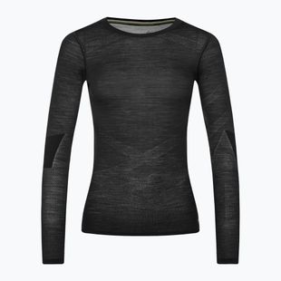 Dámska termoakčná mikina Smartwool Intraknit Merino 200 Crew black/white