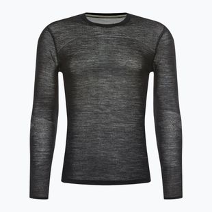 Pánska termoakčná mikina Smartwool Intraknit Merino 200 Crew black/white