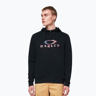 Pánska mikina Oakley Bark 2.0 Hoodie FZ black/american flag