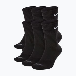Pánske ponožky Nike Everyday Plus Cushioned Crew 6 pairs black/white