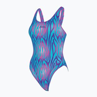 Dámske jednodielne plavky Zoggs Swim Crazy Masterback swim crazy print