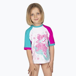 Detské plavecké tričko  Mares Rashguard Shield Kid magenta