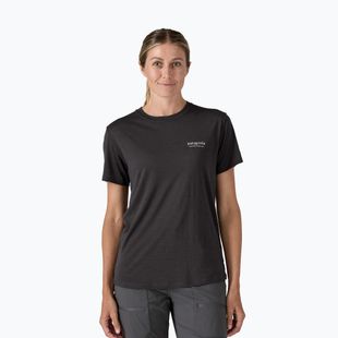 Dámske tričko Patagonia Cap Cool Merino Blend Graphic Shirt heritage header/black