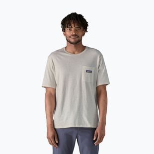 Pánske  tričko Patagonia Daily Pocket Tee birch white