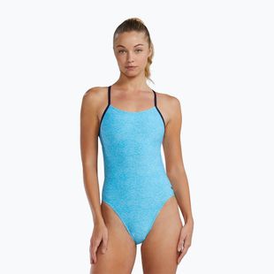 Dámske jednodielne plavky TYR Durafast Elite Lapped Cutoutfit light blue/aqua