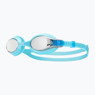 Detské plavecké okuliare TYR Swimple Metallized silver / blue