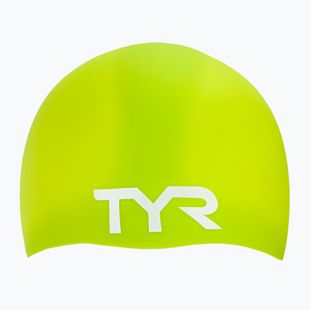 Plavecká čiapka TYR Wrinkle Free Silicone limelight