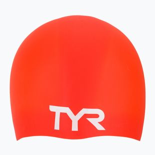 Plavecká čiapka TYR Wrinkle Free Silicone bright red