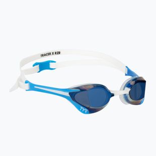 Plavecké okuliare TYR Tracer-X Elite Racing Mirrored blue/white