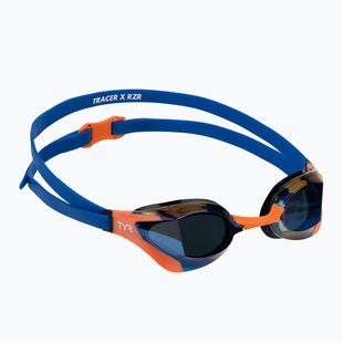 Plavecké okuliare TYR Tracer-X RZR Mirrored blue/orange