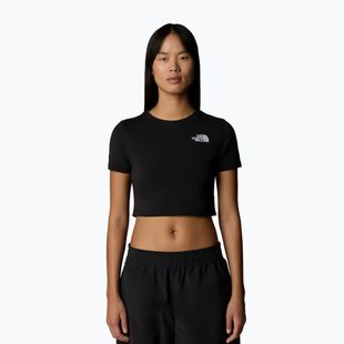 Dámske tričko The North Face Essential Cropped Slim Tee tnf black