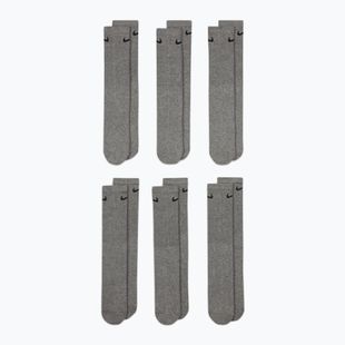 Ponožky Nike Everyday Cushioned 6 párov carbon heather/black