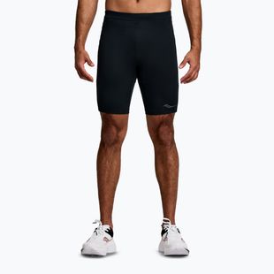 Pánske bežecké šortky Saucony Fortify Lined Half black