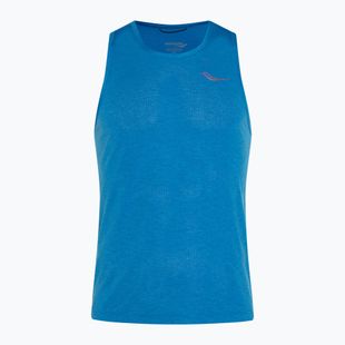 Pánske bežecké tielko Saucony Stopwatch Singlet cobalt heather