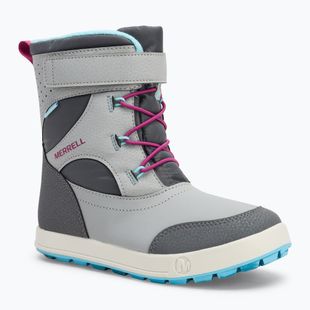 Detské snehové topánky Merrell Snow Storm 3.0 Wtrpf grey/turq