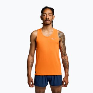 Pánske bežecké tielko Saucony Stopwatch Singlet pepper heather