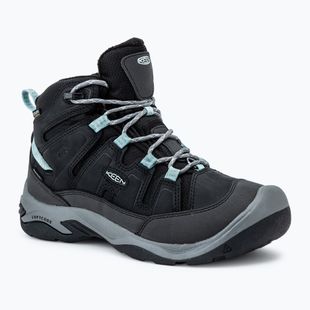 Dámske turistické topánky KEEN Circadia Mid Polar black/cloud blue