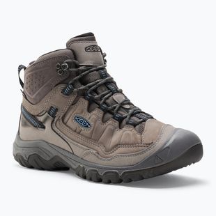 Pánske trekové topánky KEEN Targhee IV Mid WP steel grey/coronet blue