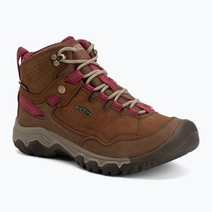 Dámske trekingové topánky KEEN Targhee IV Mid Wp bison/beaujolais