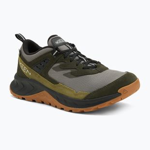 Pánske trekové topánky KEEN Hightrail Waterproof Steel grey/forest night