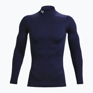 Pánsky tréningový longsleeve Under Armour Comp Mock UA Armour midnight navy/white