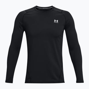 Pánske tréningové tričko longsleeve Under Armour CG Armour Fitted Crew black/white