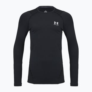 Pánske tréningové tričko longsleeve Under Armour CG Armour Fitted Crew black/white