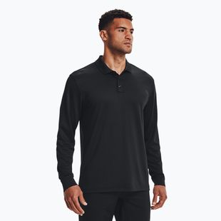Pánska polokošeľa Under Armour Tactical Performance Polo 2.0 s dlhým rukávom black/black