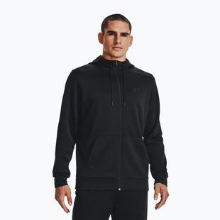 Pánska mikina Under Armour Fleece FZ Hoodie black/black