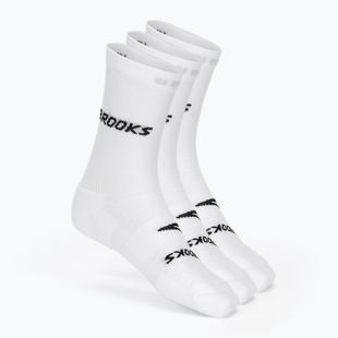 Bežecké ponožky Brooks Run-In Crew 3-Pack white